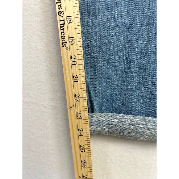 Woman's Cosmetic Blue Love Skinny Jeans - Medium Wash - Size 33 - Picture 10 of 10